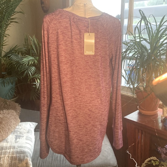 Bench long sleeve knit top in purple BNWT size L - Picture 2 of 10